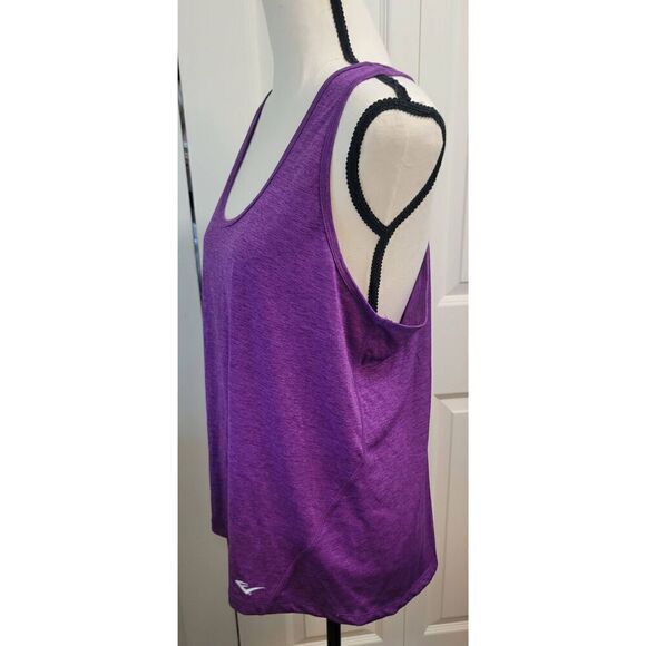 Everlast Purple Activewear Tank Sz L Scoop Neck - Picture 2 of 5